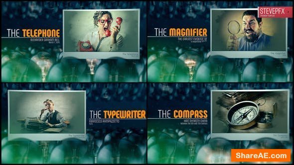 Videohive Idea. Inventions and discoveries Videohive Idea. Inventions and discoveries