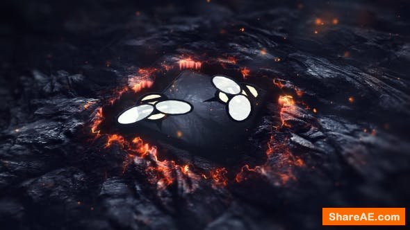 Videohive Fire Lava Logo