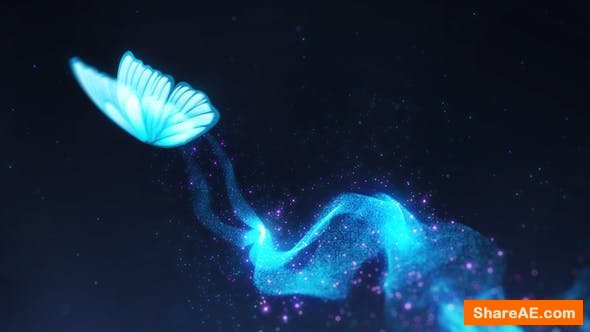 Videohive Butterfly Particle Logo