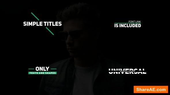 Videohive Simple Titles 19794177 Videohive Simple Titles 19794177