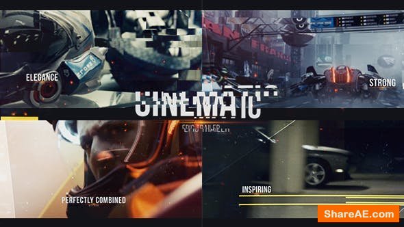 Videohive Epic Cinematic Glitch Trailer