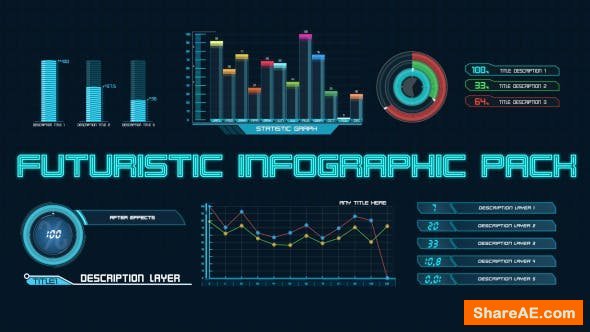 Videohive Futuristic Infographic Pack Videohive Futuristic Infographic Pack