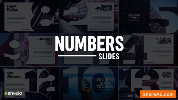 Videohive Numbers Slideshow Videohive Numbers Slideshow