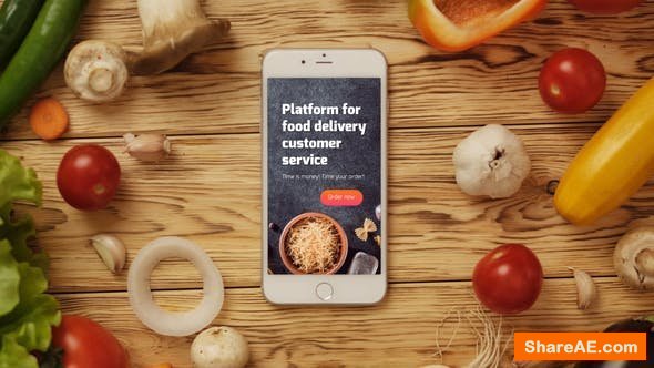 Videohive Food App Logo Reveal Videohive Food App Logo Reveal