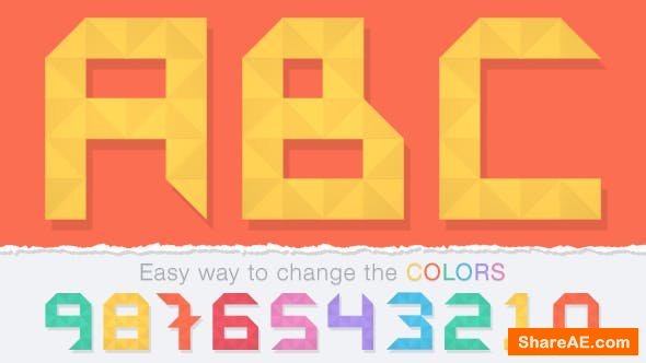 Videohive Unfolding Alphabet Videohive Unfolding Alphabet
