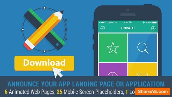 Videohive Mobile App Landing Page Promo Videohive Mobile App Landing Page Promo