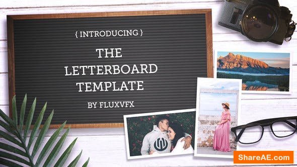 Videohive Letter Board Flat Lay Kit Videohive Letter Board Flat Lay Kit