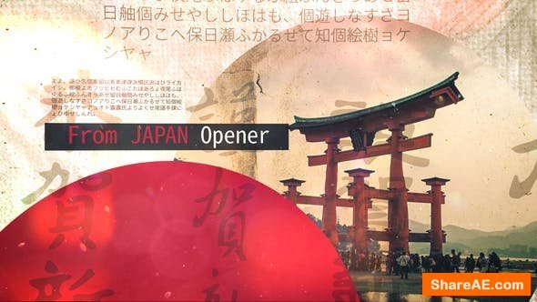 Videohive From Japan Opener Videohive From Japan Opener