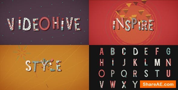 Videohive Wonder Letters Videohive Wonder Letters