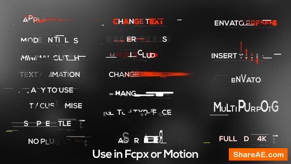 Videohive Minimal Modern Glitch Titles - Final Cut Pro Videohive Minimal Modern Glitch Titles - Final Cut Pro