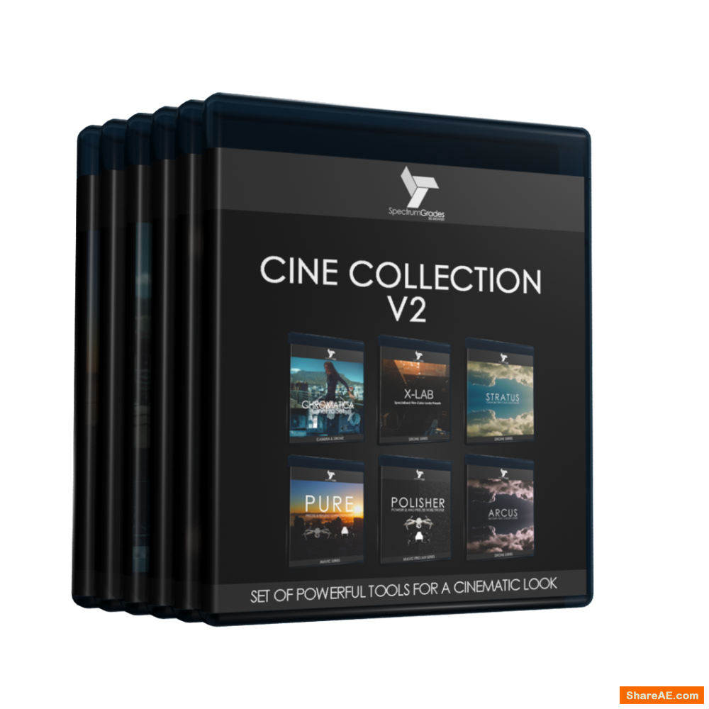 Complete Cine Collection Presets LUTs : PURE, Chromatica, X-LAB, Stratus, Arcus & Polisher V2 - Spectrumgrades Complete Cine Collection Presets LUTs : PURE, Chromatica, X-LAB, Stratus, Arcus & Polisher V2 - Spectrumgrades