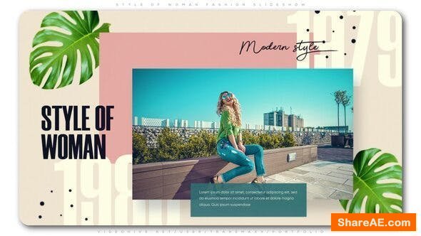 Videohive Style of Woman Fashion Slideshow