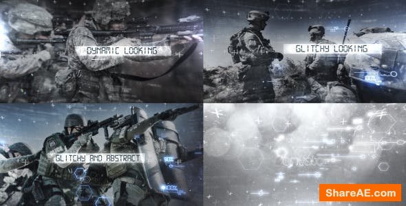 Videohive Sci-fi Glitch Titles Opener