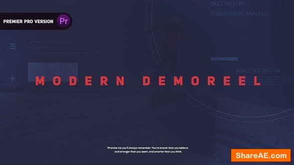Videohive Demo Reel l Showreel - Premiere Pro