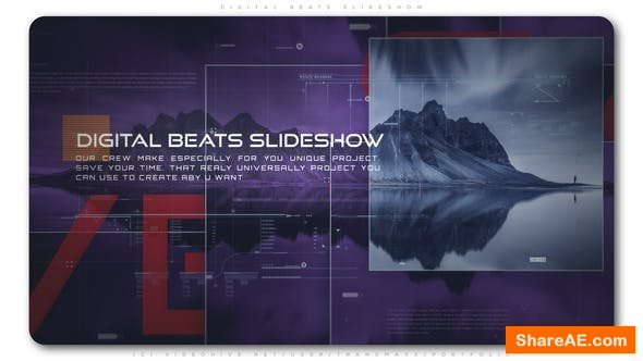 Videohive Digital Beats Slideshow