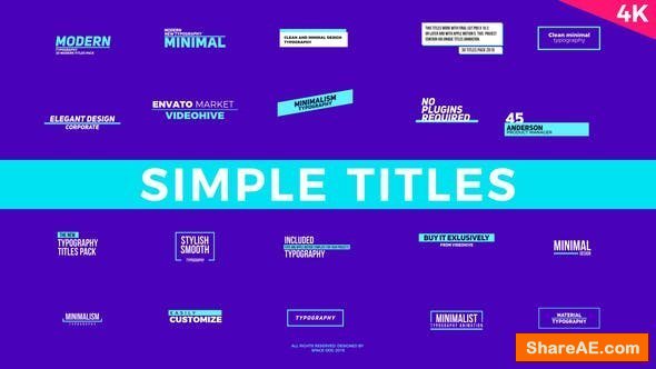 Videohive Simple Titles | FCPX or Apple Motion - Final Cut Pro Videohive Simple Titles | FCPX or Apple Motion - Final Cut Pro