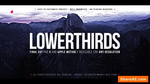 Videohive Elegant Lower Thirds - Final Cut Pro