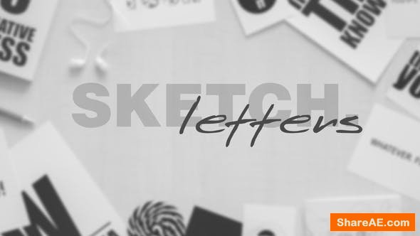 Videohive Sketch Letters