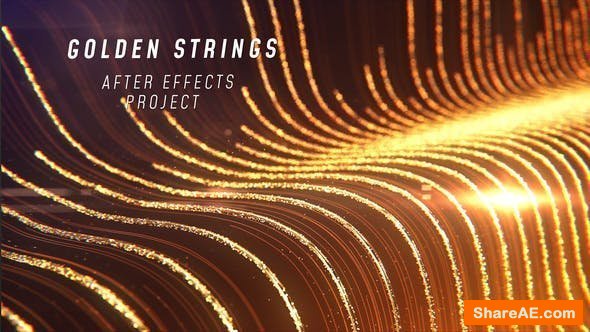 Videohive Golden Strings Logo
