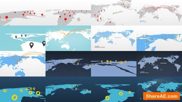 Videohive World Map 23660232 Videohive World Map 23660232