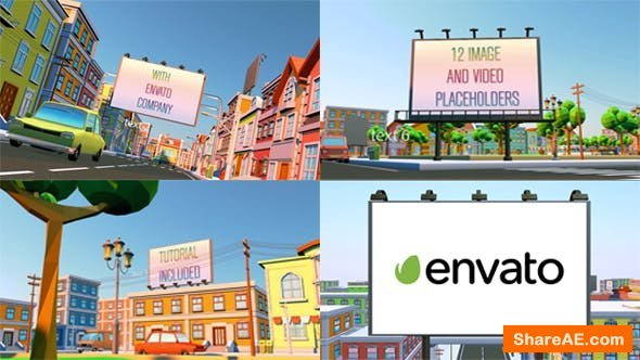Videohive Billboard City