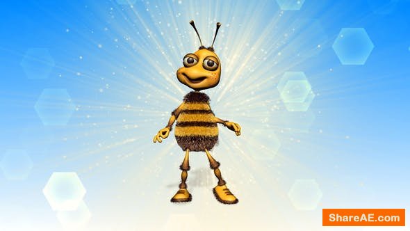 Videohive Happy Bee Logo Reveal Videohive Happy Bee Logo Reveal