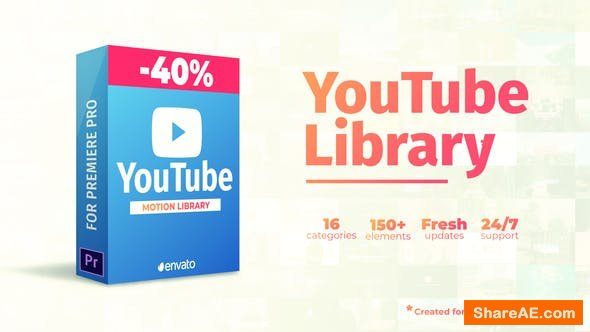 Videohive Youtube Library - Premiere Pro Videohive Youtube Library - Premiere Pro