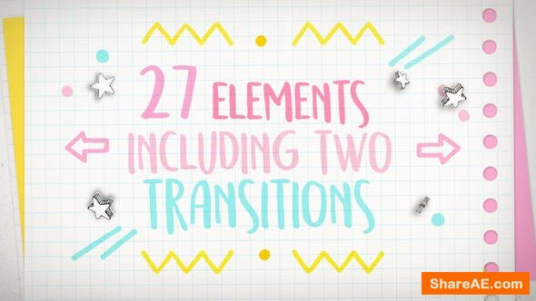 Videohive School Notebook Kids And Teens Package Videohive School Notebook Kids And Teens Package