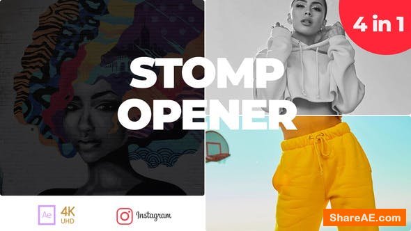 Videohive Typography Stomp Opener Videohive Typography Stomp Opener