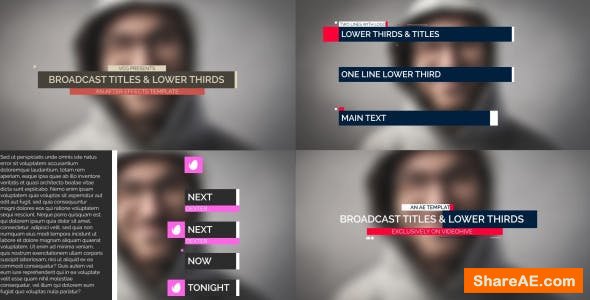 Videohive Broadcast Lower Thirds Videohive Broadcast Lower Thirds