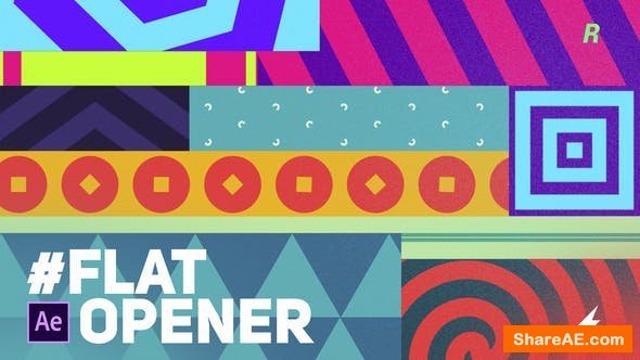 Videohive Flat Opener Videohive Flat Opener