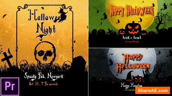 Videohive Halloween Openers - Premiere Pro Videohive Halloween Openers - Premiere Pro