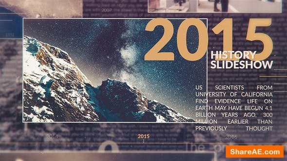 Videohive Chronological History Slideshow