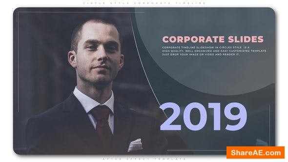 Videohive Circle Style Corporate Timeline Videohive Circle Style Corporate Timeline