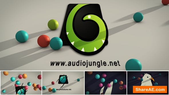 Videohive Falling Balls Logo Videohive Falling Balls Logo