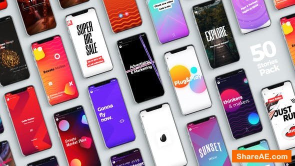 Videohive 50 Stories Pack Videohive 50 Stories Pack
