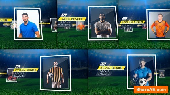 Videohive Soccer Starting Lineup Videohive Soccer Starting Lineup