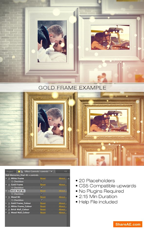 Videohive Wall Memories Videohive Wall Memories