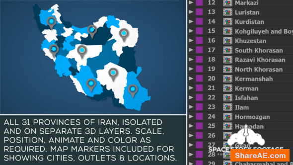 Videohive Iran Map Kit Videohive Iran Map Kit