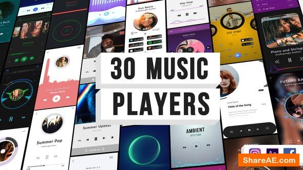Videohive Music Visualization Players for Instagram Story