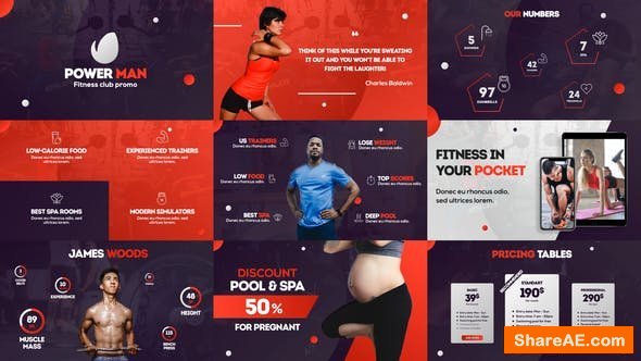 Videohive PowerMan - Fitness Club Promo