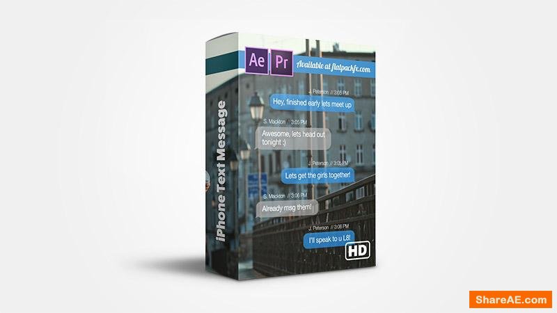 Flatpackfx Text Message Effect - After Effects & Premiere Pro Template Flatpackfx Text Message Effect - After Effects & Premiere Pro Template