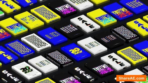 Videohive Wavy Glitch Posters Videohive Wavy Glitch Posters