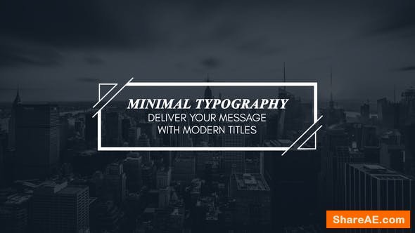Videohive Minimal Modern Typography Videohive Minimal Modern Typography