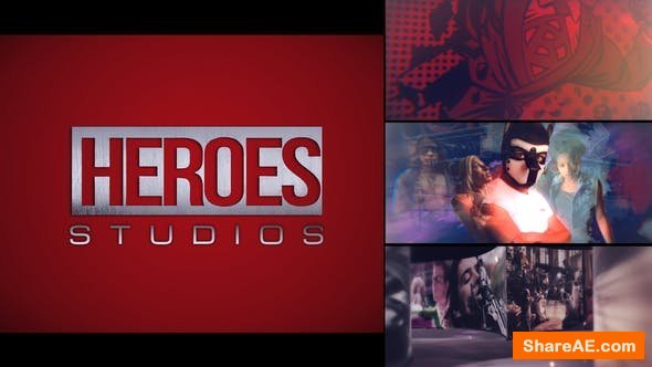 Videohive Heroes Logo Intro