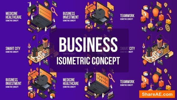 Videohive Business Investment- Isometric Concept
