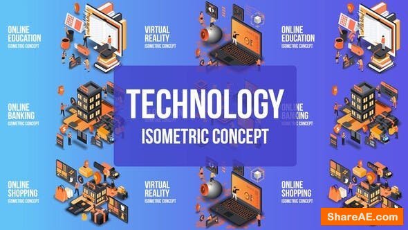 Videohive Future Technology - Isometric Concept
