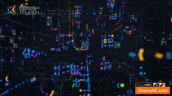 Videohive Digital Code Logo Reveal 25044833