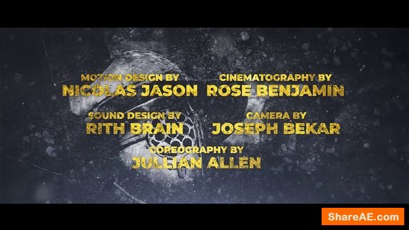 Videohive Cine Credit V.8