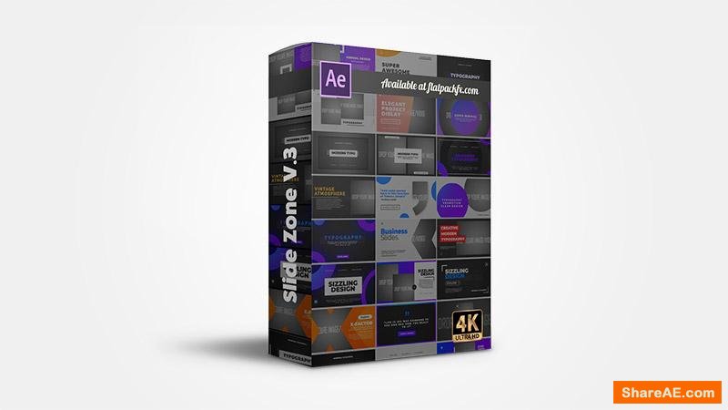 Flatpackfx Slides Zone V3 - After Effects